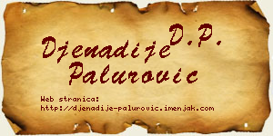 Đenadije Palurović vizit kartica